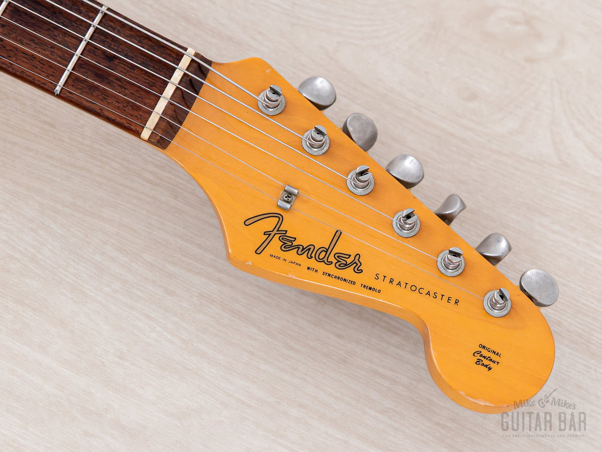 Headstock front with Fender spaghetti logo
