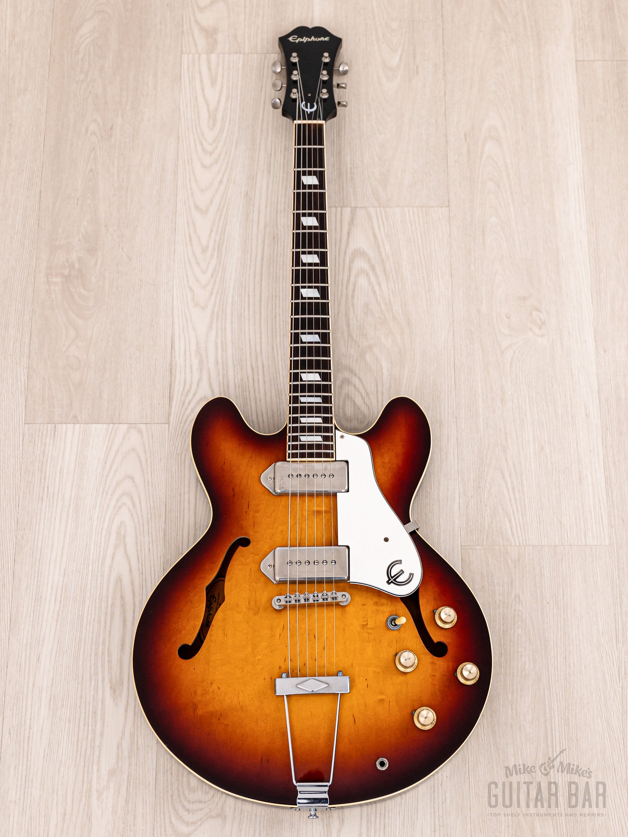 1991 Epiphone Casino Sunburst Near-Mint, Pre-Elitist w/ Case, Japan Te