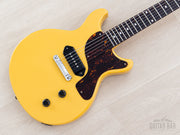 1994 Orville Les Paul Junior Double Cut TV Yellow, body front angle