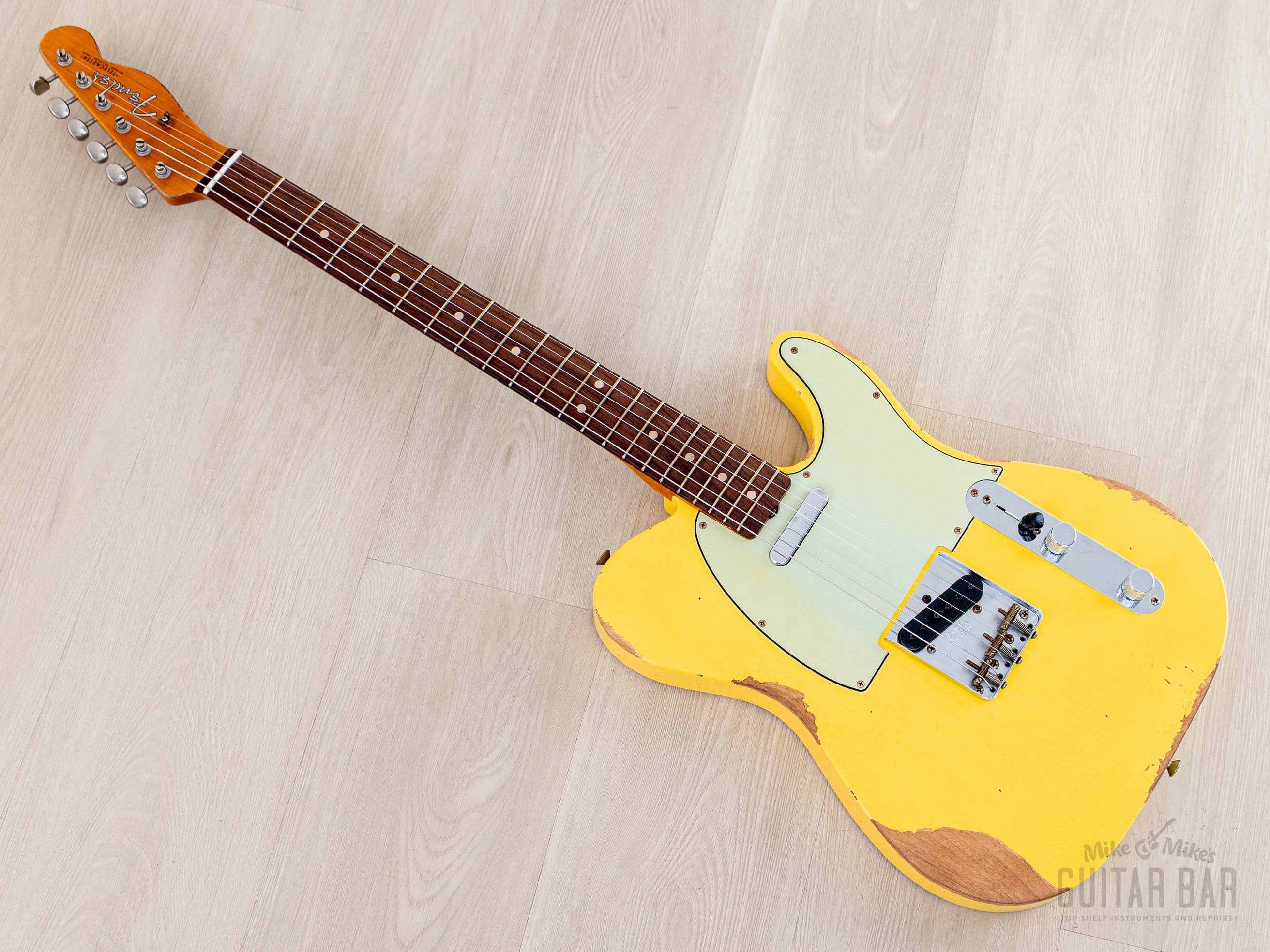 2023 Fender Custom Shop 1963 Telecaster Heavy Relic Graffiti Yellow w/
