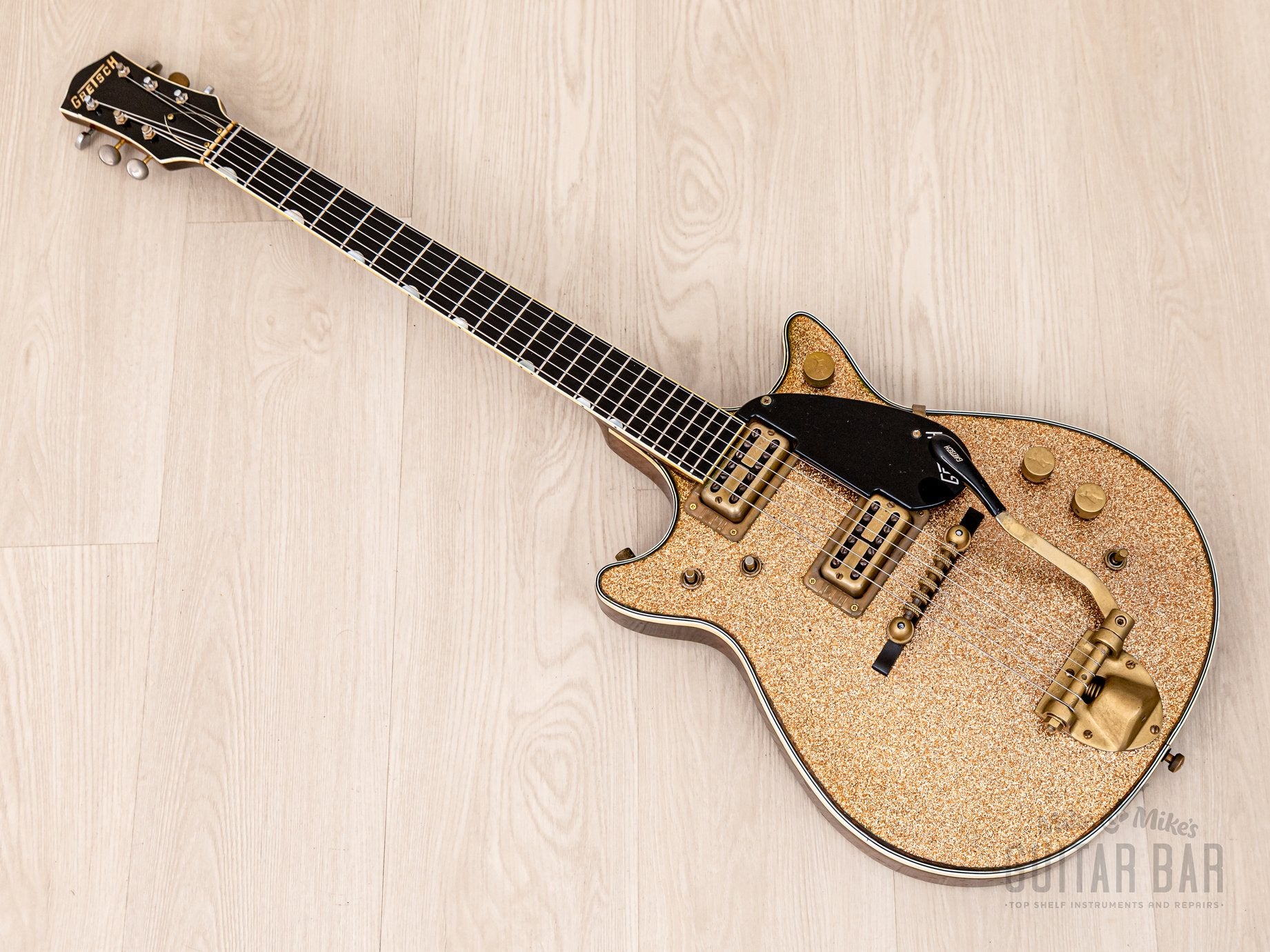 1962 Gretsch Champagne Sparkle Jet Double Cutaway 6129T w/ Burns Vibrato, Case