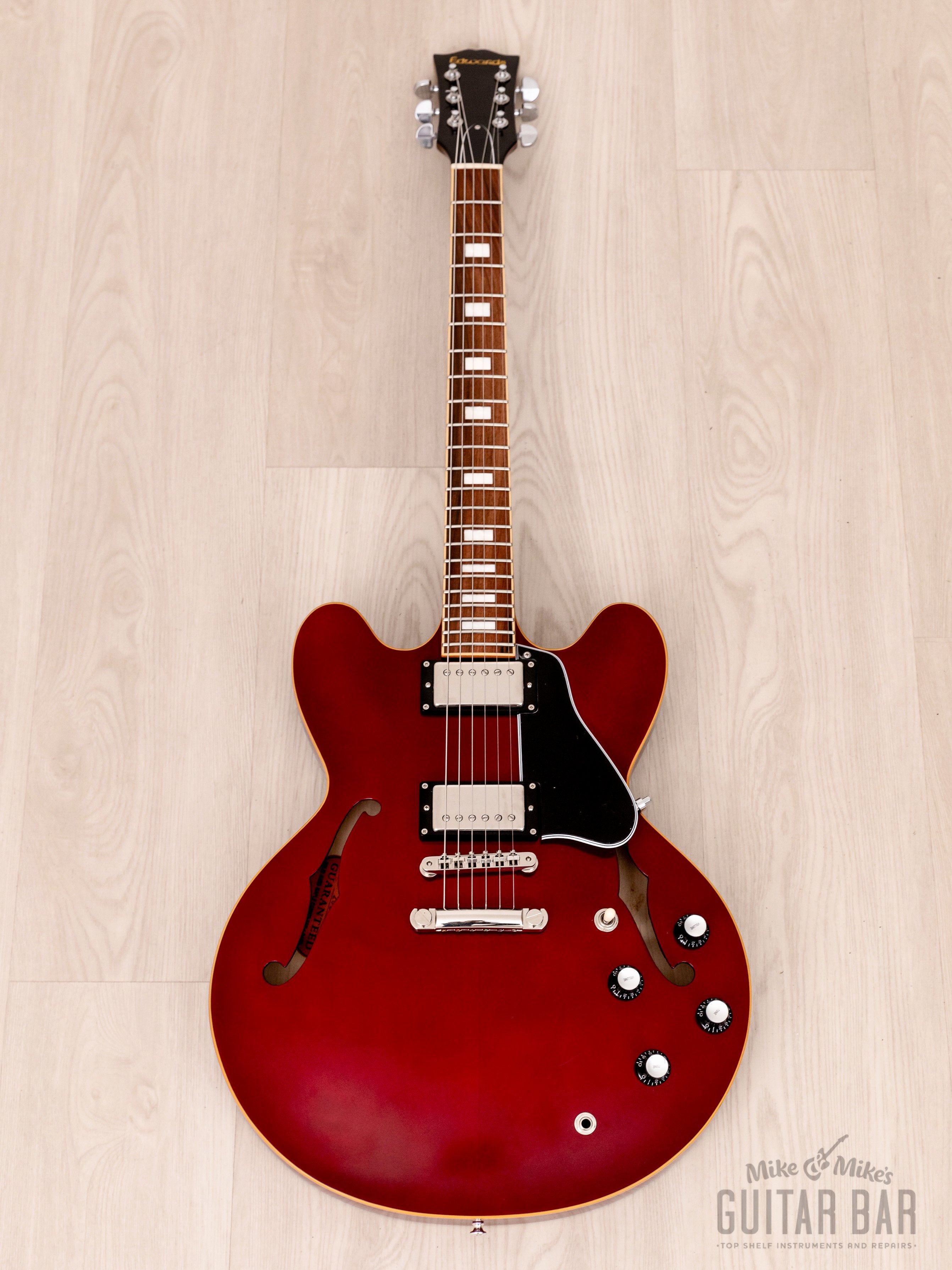 エドワーズ　（ESP）セミアコ　E-SA-125LTS 2020 ESP Edwards E-SA-125-LTS Semi-Hollow Carved Top 335