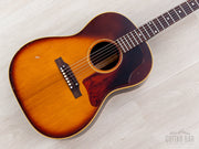 1967 Gibson B-25 vintage acoustic guitar, Cherry Sunburst, angled front view