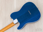 2016 Fender Classic 60s Telecaster Custom Trans Blue, back of body and neck heel