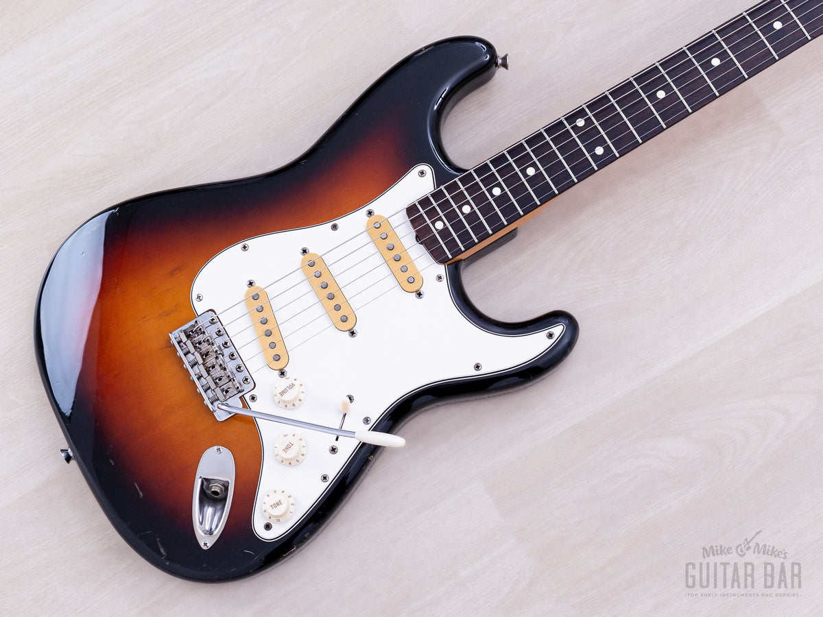 1983 Squier JV Stratocaster SST-50 in sunburst, angled front view