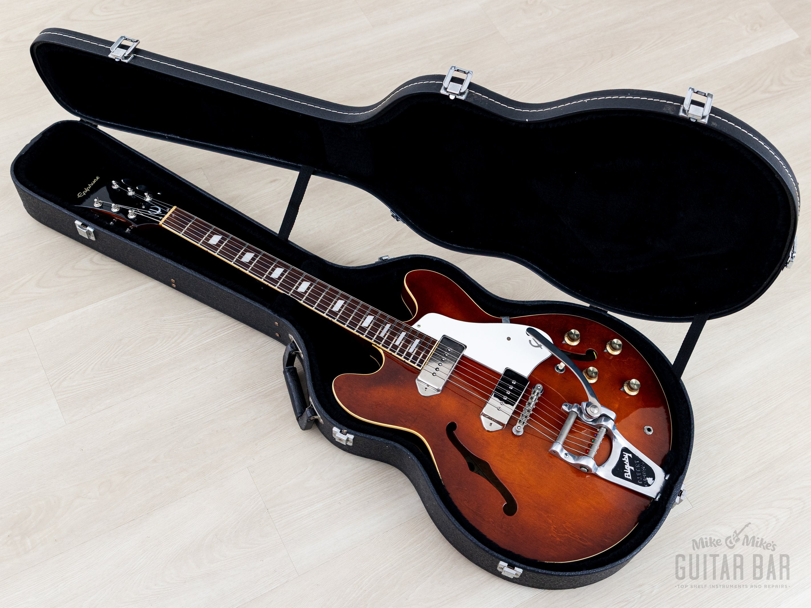 1981 Epiphone Casino Vintage Guitar Antique Violin w/ Bigsby B7 & Case
