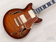 1988 Ibanez AM200 angled front view, burl top