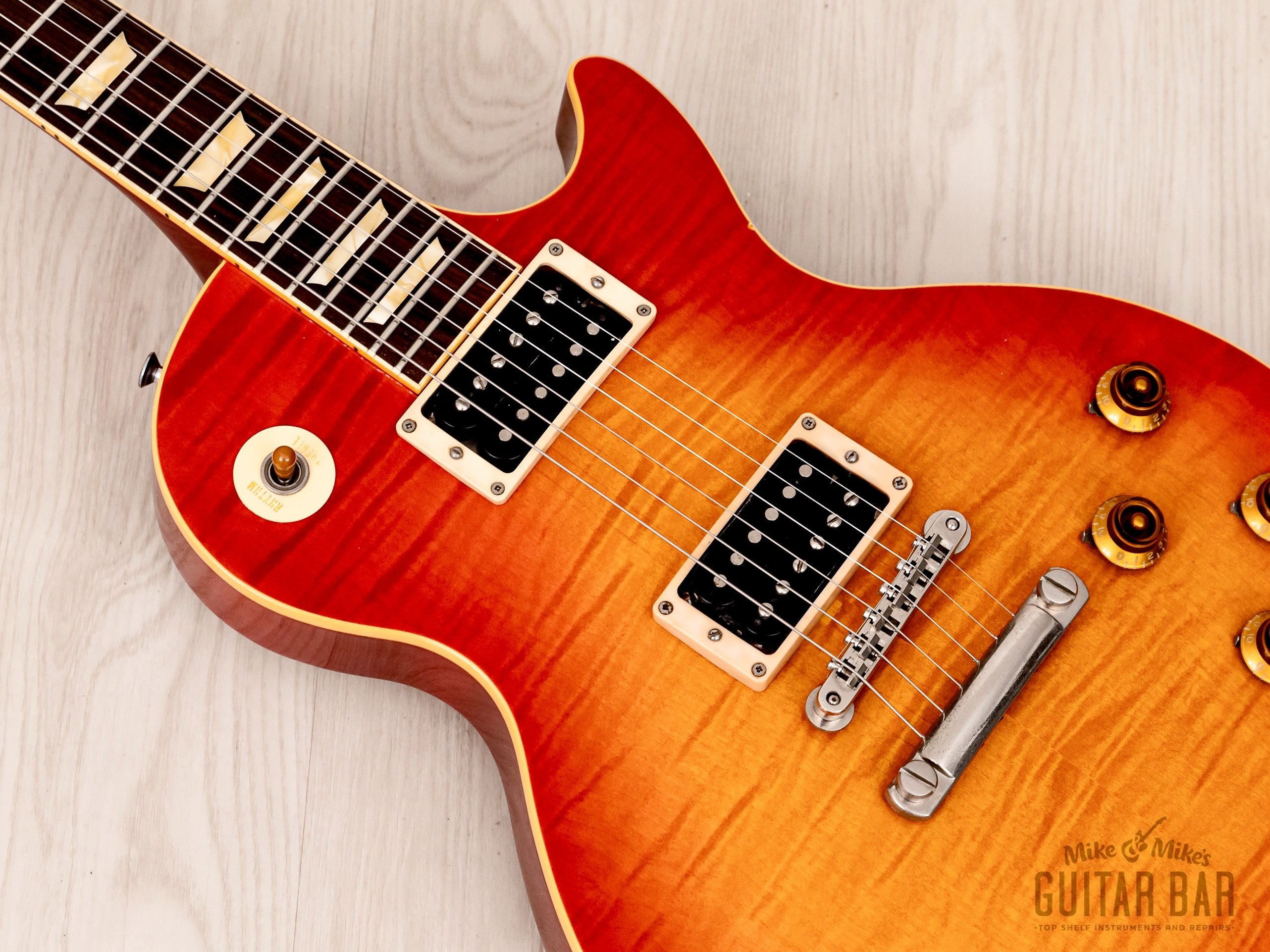 1993 Orville by Gibson Les Paul Standard LPS-59R Cherry Sunburst Flame Top Burst w/ 57 Classic PAFs, Japan Fujigen