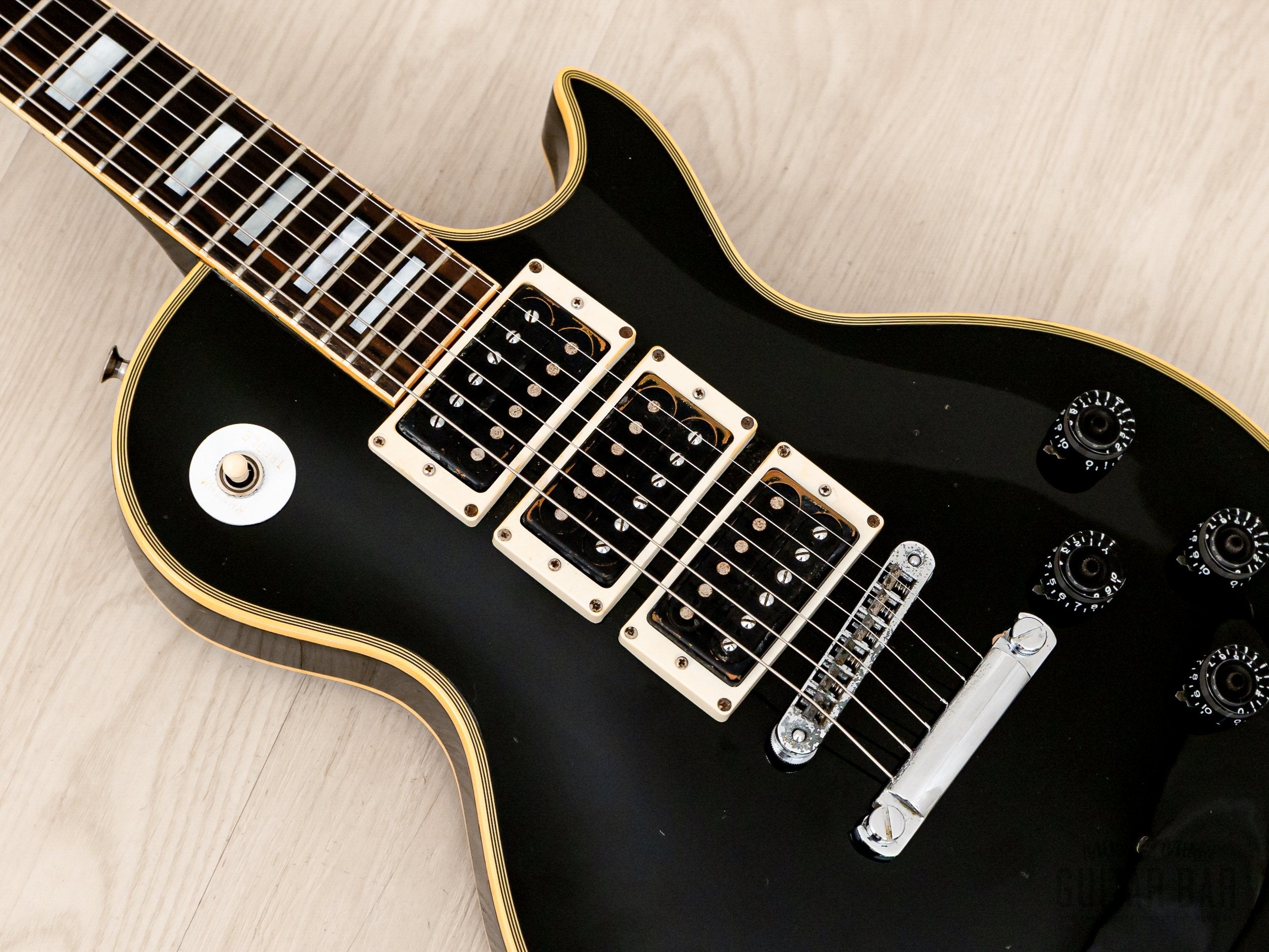 1977 Greco EG800PB Vintage 3 Pickup Custom Black Beauty Frampton Phenix, Japan Fujigen