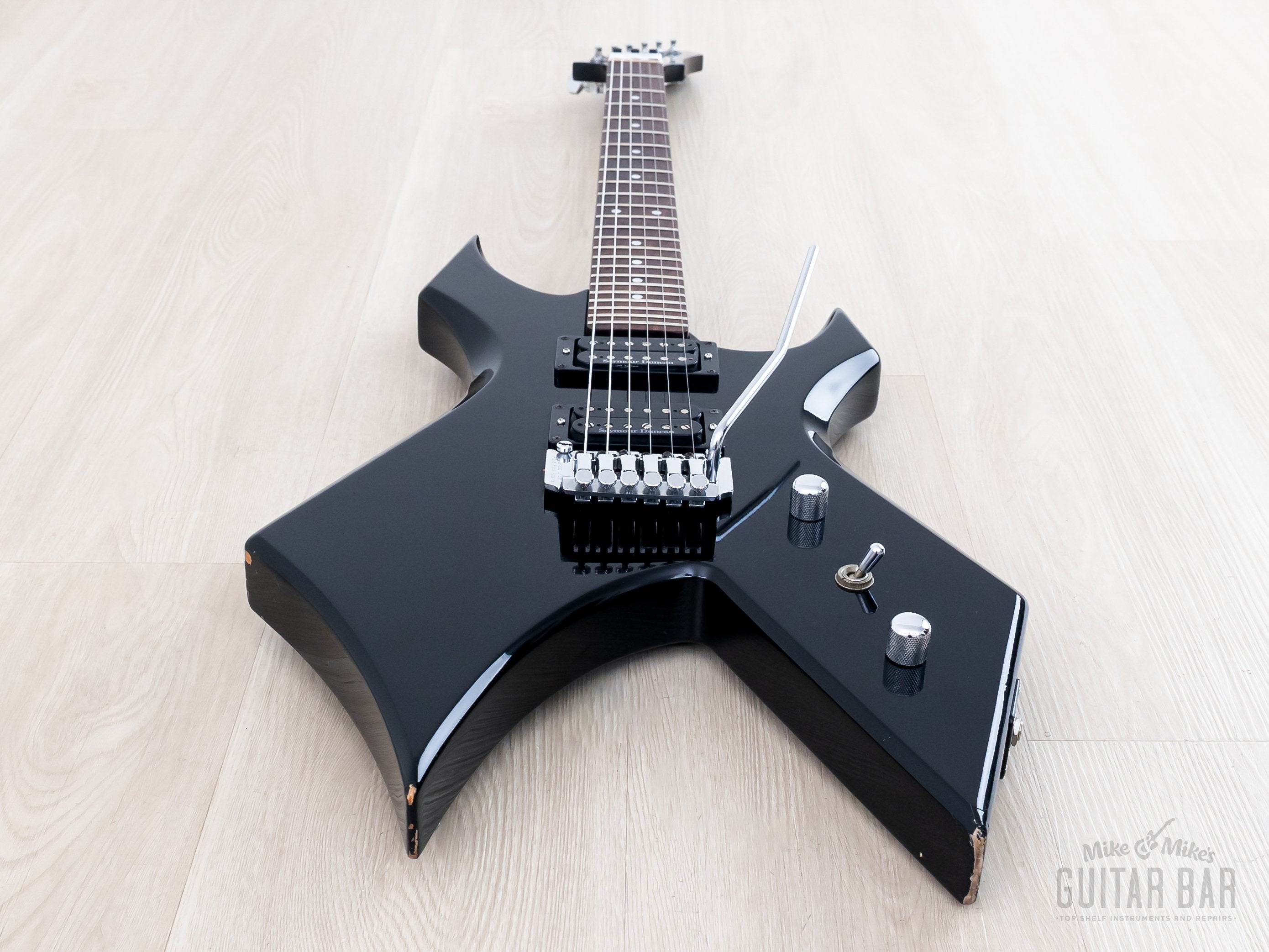 1986 B.C. Rich Warlock NJ Series Black w/ Seymour Duncan SH-2 & SH-4,