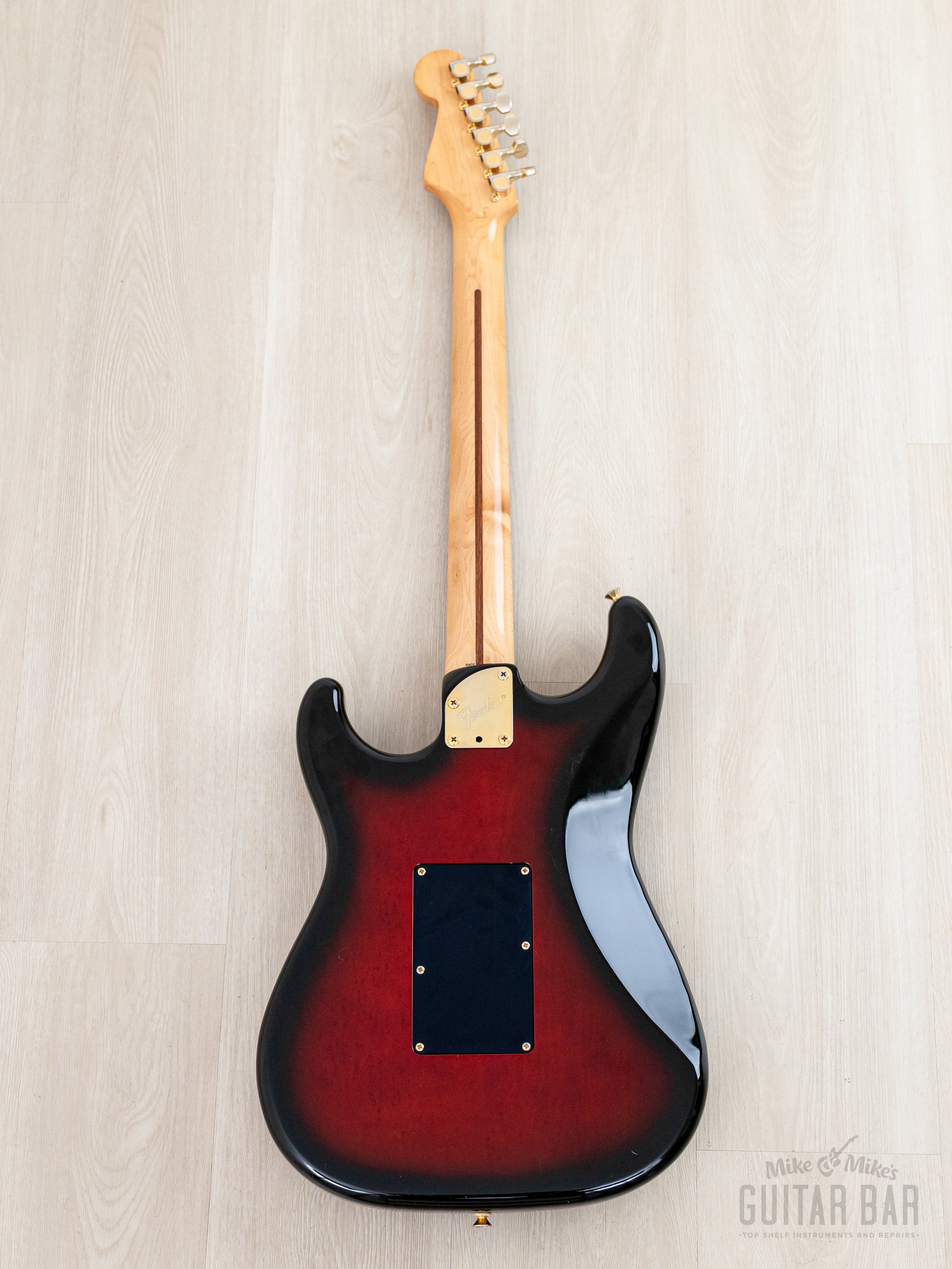 1988 Fender Pro Feel Stratocaster STR75 SSH Raspberry Sunburst w/ Floy