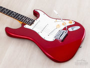 1984 Tokai Goldstar Sound TST-70 Metallic Red, body angled view, bass side