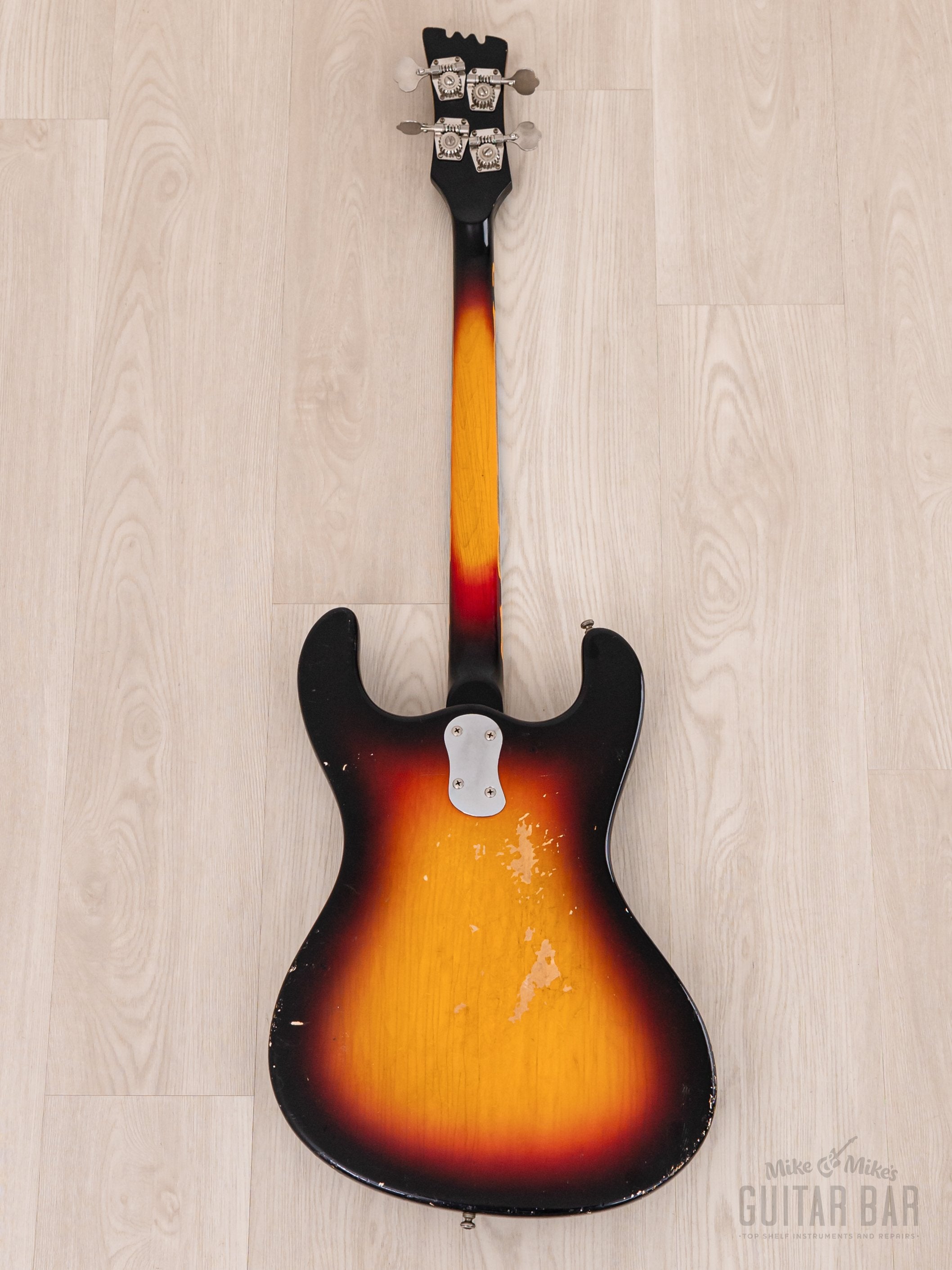 1965 Mosrite Ventures Model Vintage Short Scale Bass Sunburst