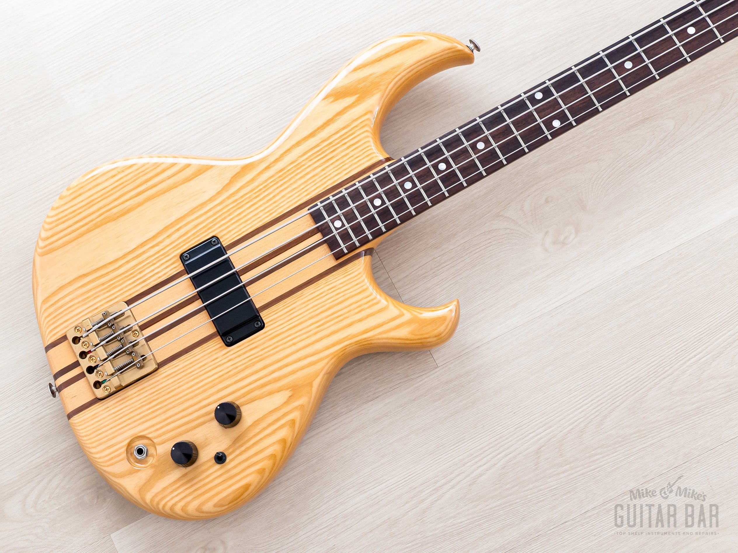 1981 Aria Pro II SB-700 Vintage Neck Through Bass Natural, Japan Matsu