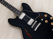 1989 Orville ES-335 body and pickups, angled view