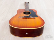 1965 Gibson B-45-12 tail end with mahogany sides and strap button