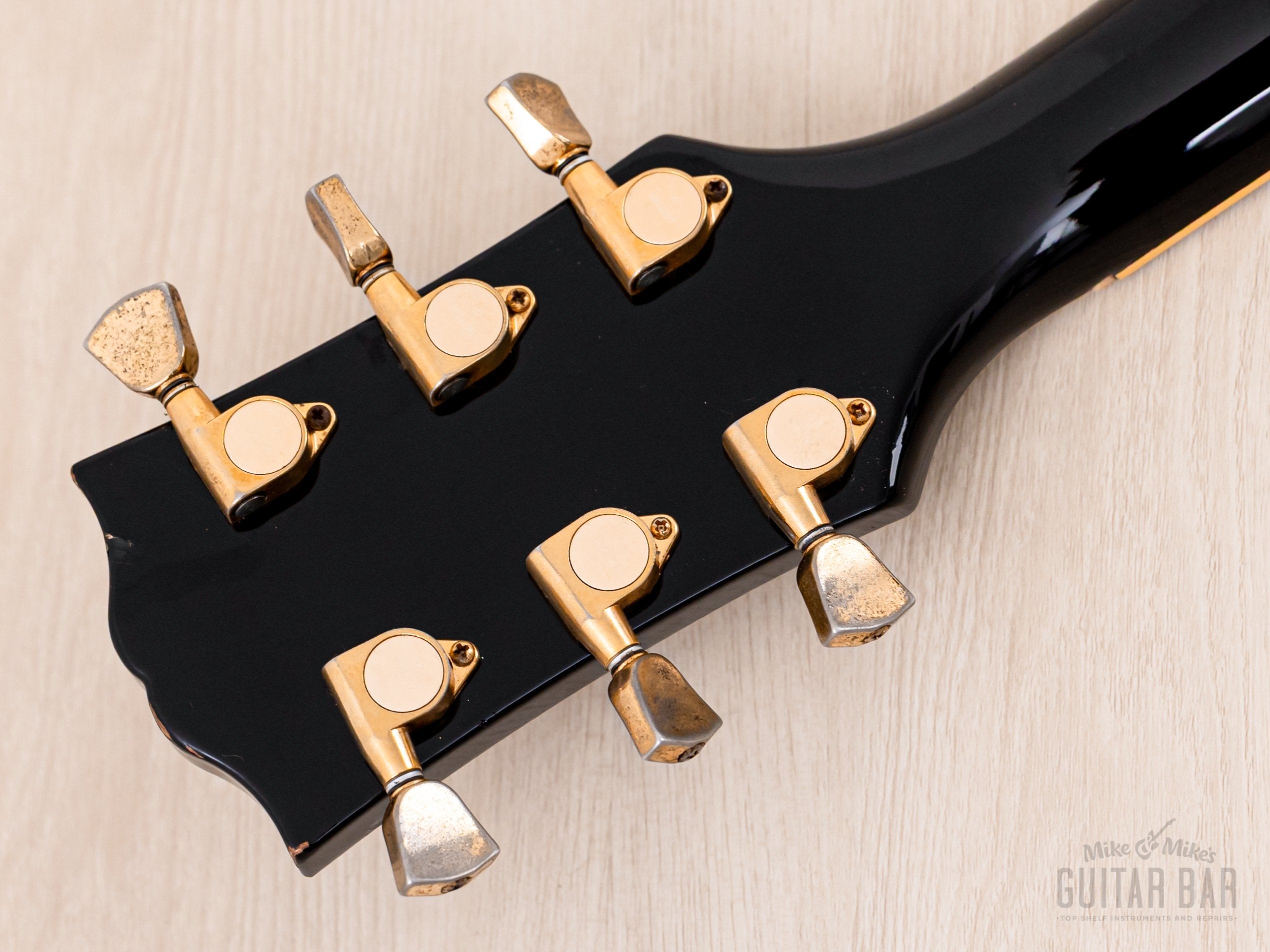 1989 Burny RLC-60 Custom Black Beauty Mahogany Top w/ VH-3 Humbuckers, Japan Fernandes