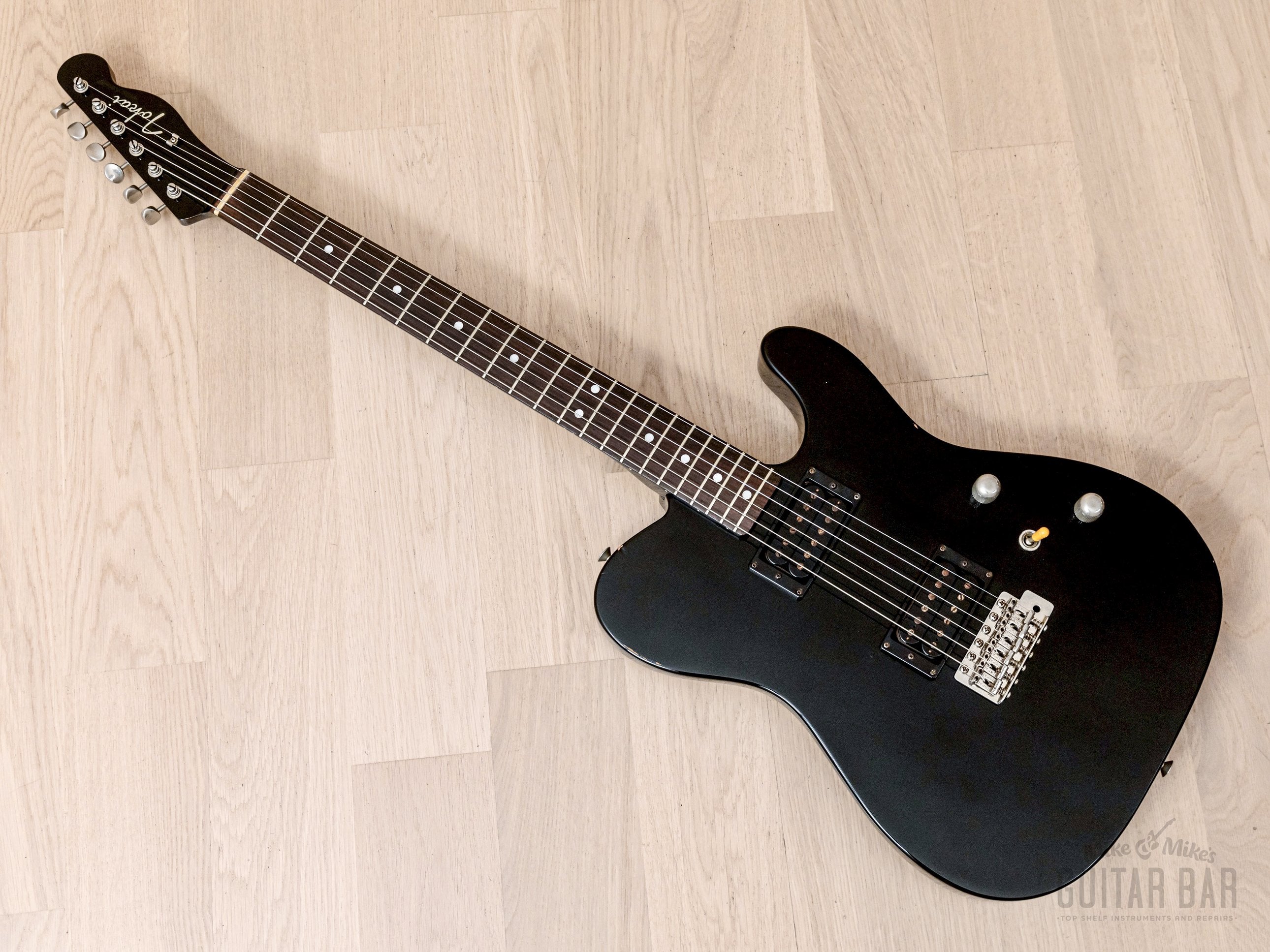 1982 Tokai Breezysound TE-60 HH T-Style Vintage Electric Guitar Black, Non-Catalog w/ Vibrato, Japan