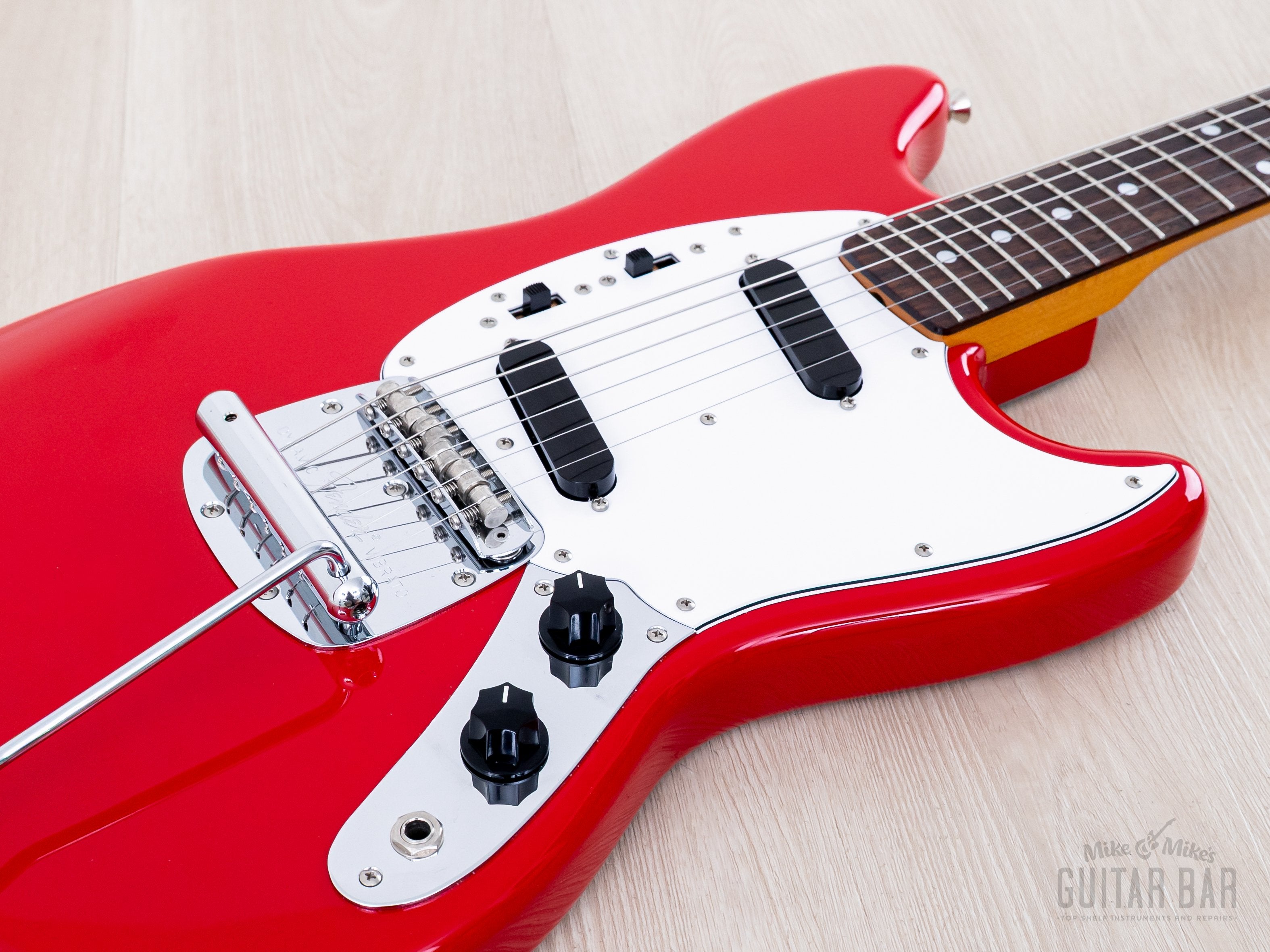 2011 Fender Mustang '69 Vintage Reissue MG69/MH Dakota Red + Headstock