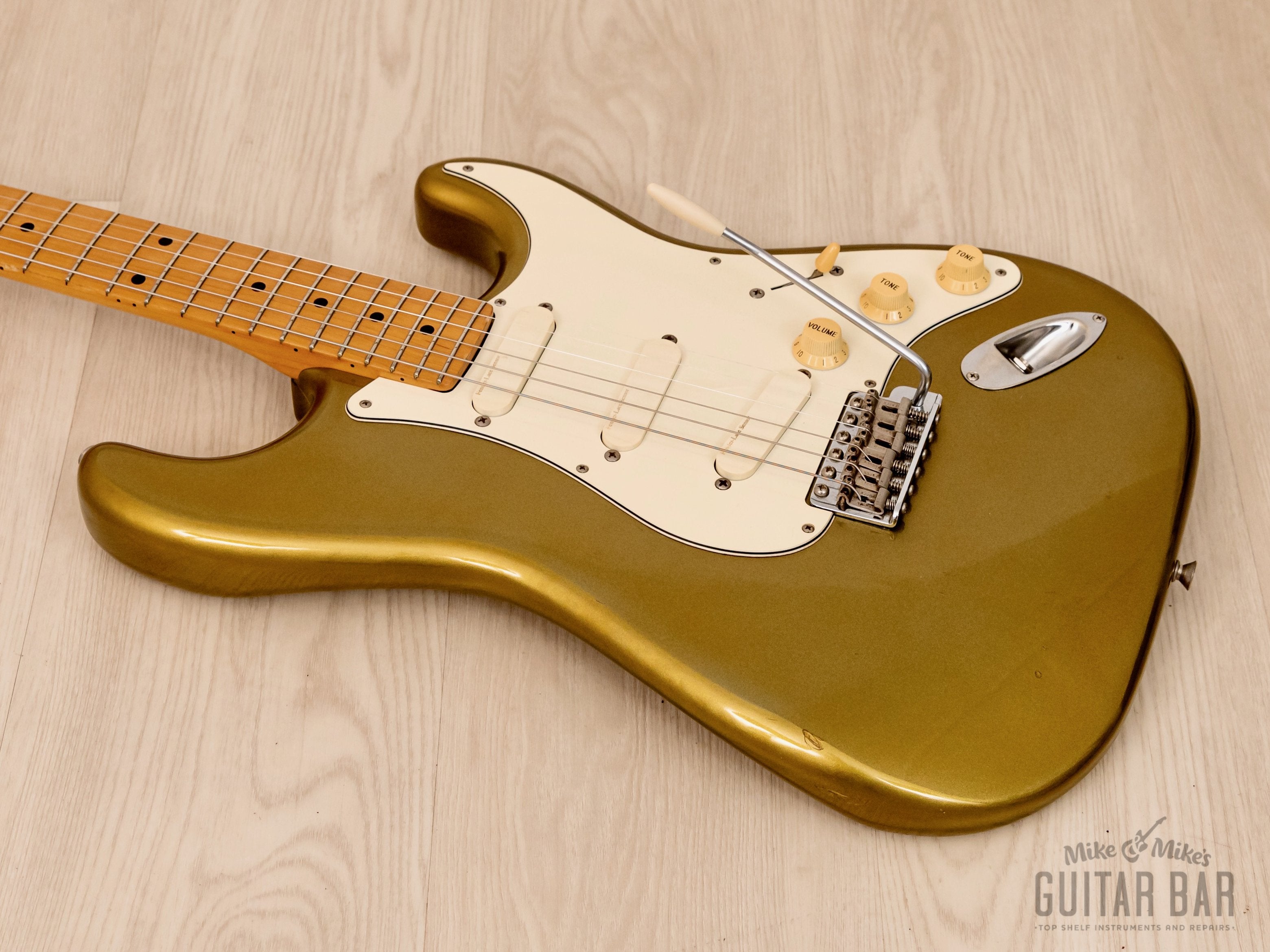 1991 Fender Order Made Stratocaster ST57-770LS Aztec Gold w/ Lace Sensor,  Japan MIJ Fujigen