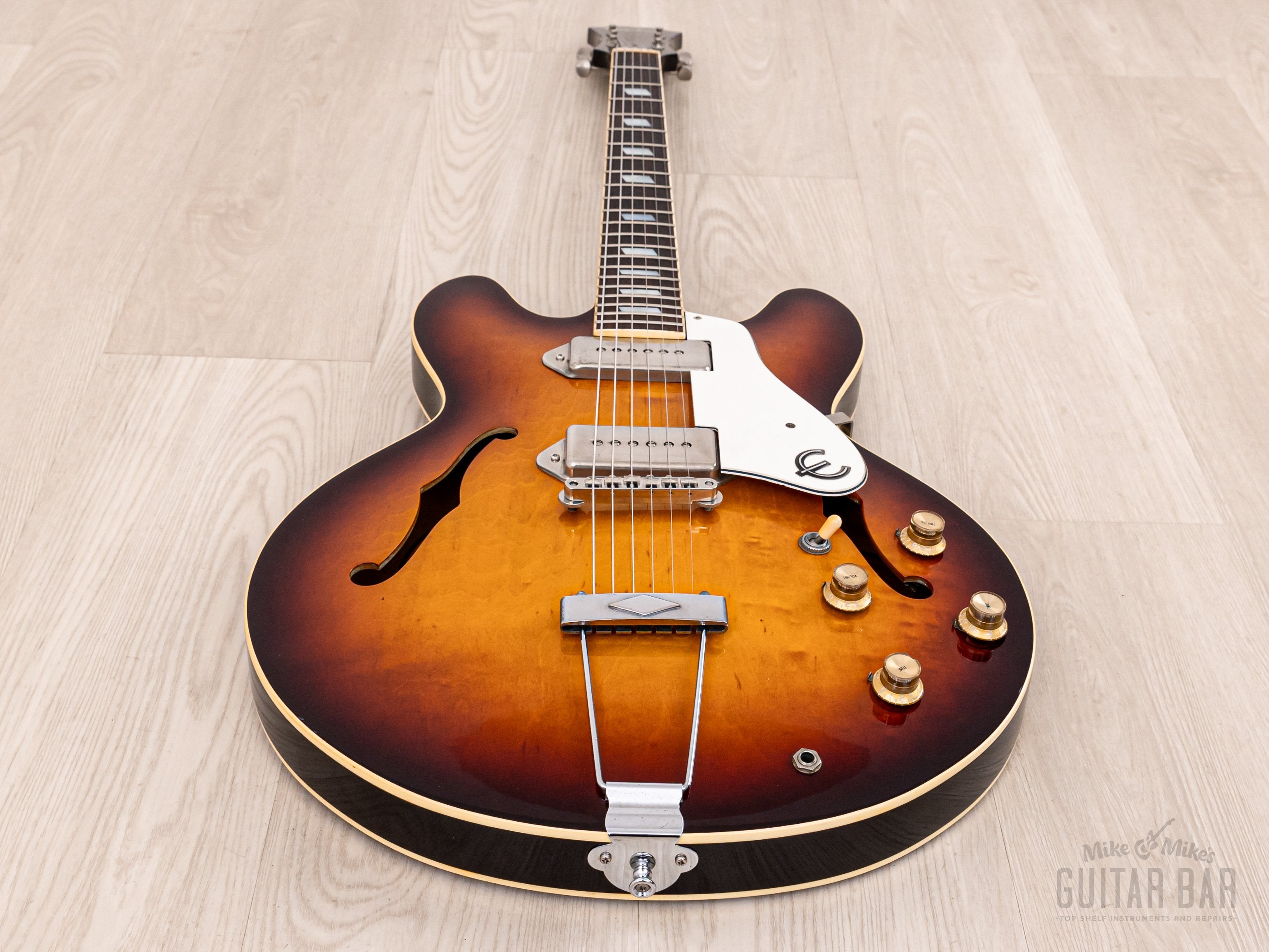 1991 Epiphone Casino Sunburst Near-Mint, Pre-Elitist w/ Case, Japan Te