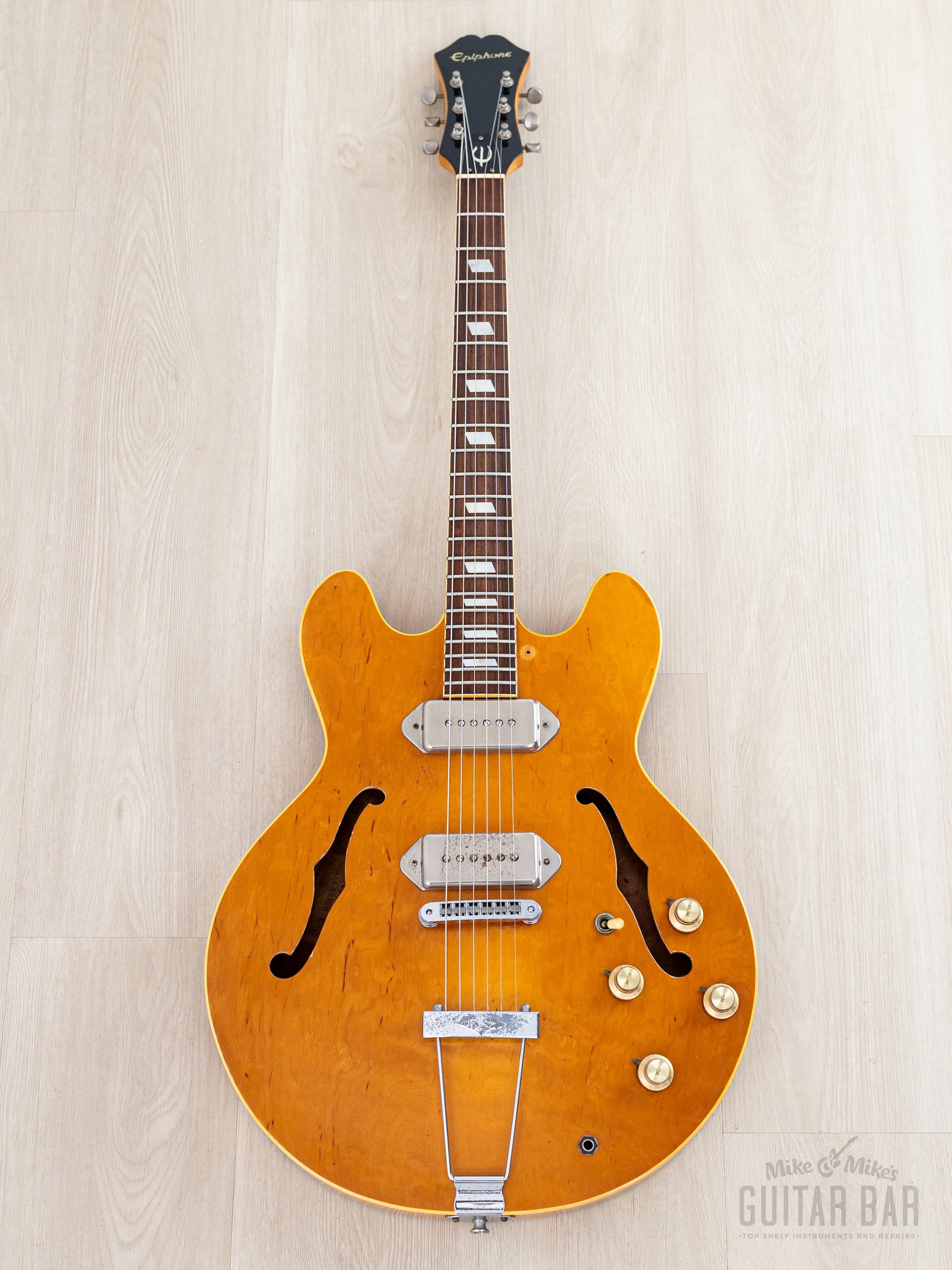Epiphone Casino NA 音出良好！ 1981 Epiphone Casino Vintage Guitar Natural, Near-Mint w/ Case, Japan