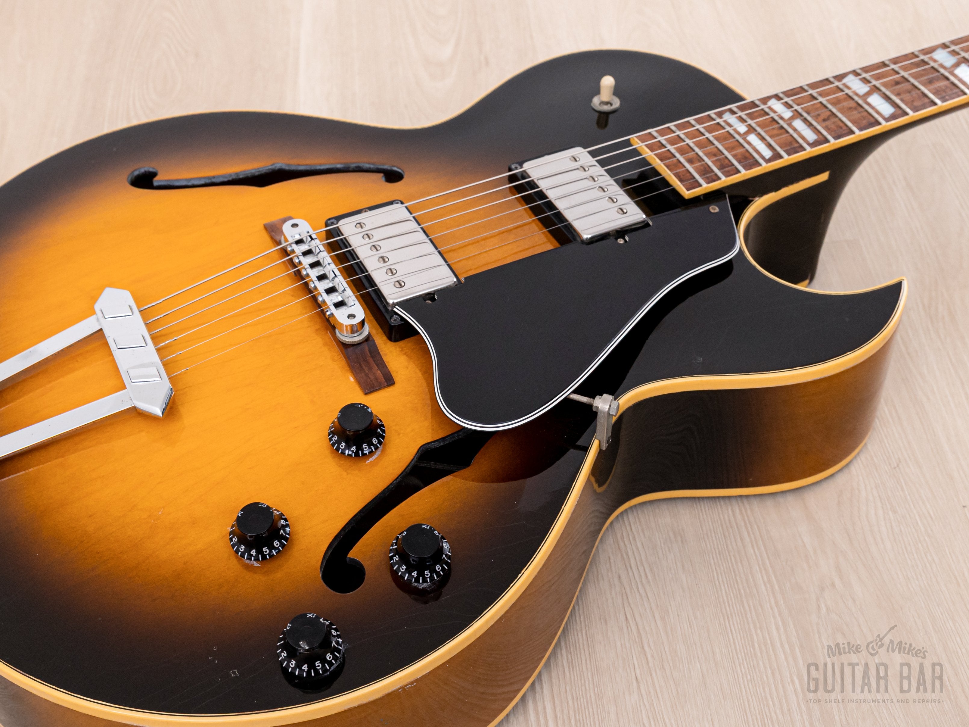 1991 Gibson ES-175 Hollowbody Guitar Vintage Sunburst w/ 490R, 490T, Case