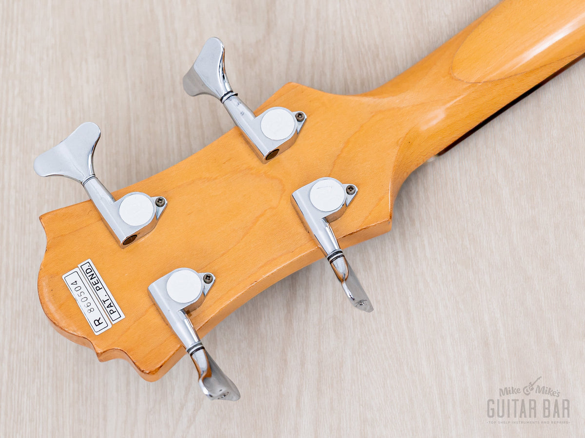 Headstock back with R-branded tuners