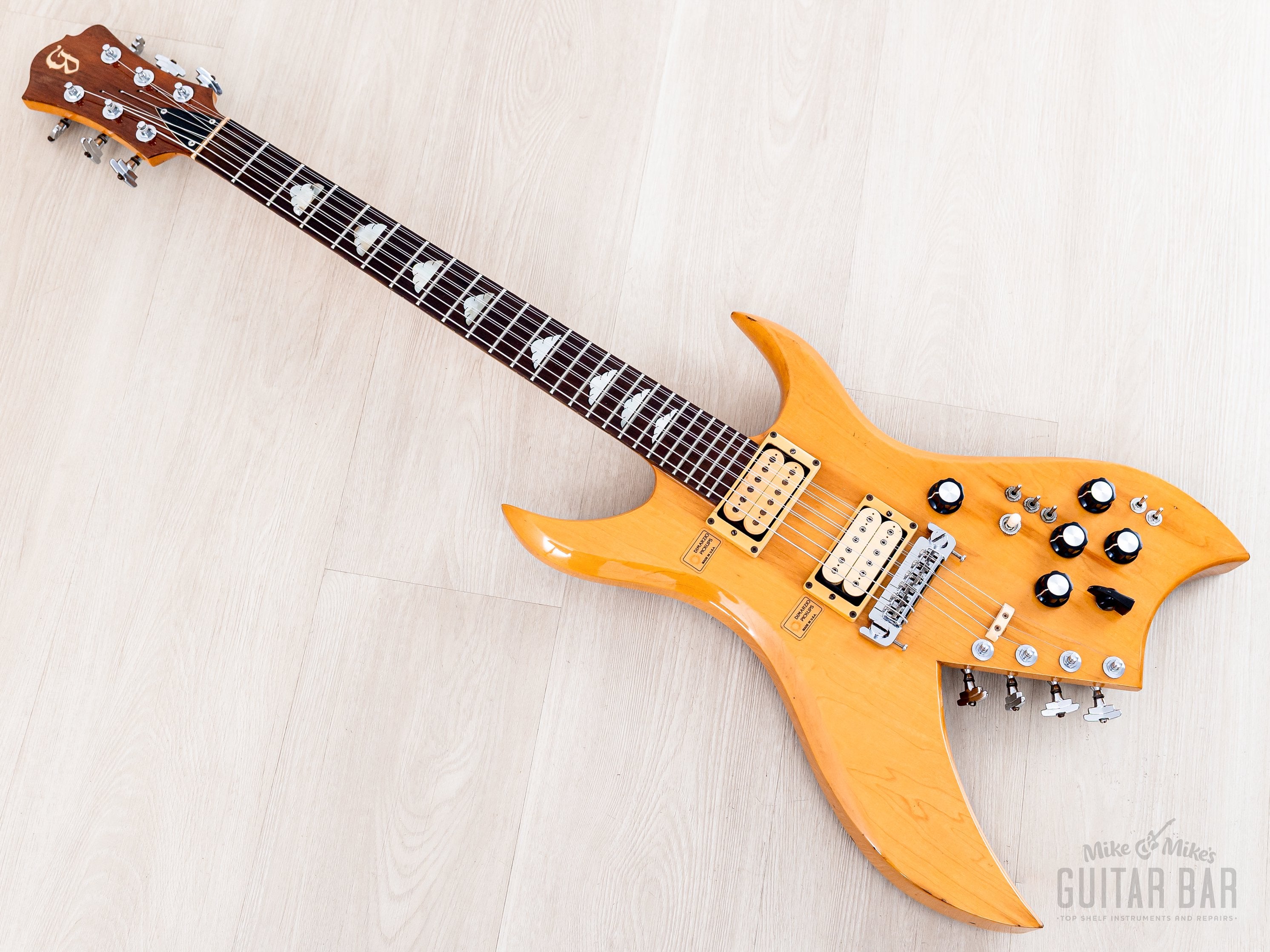 1980 Greco BB-1800 Bich Vintage 10-String Neck Through Guitar Natural