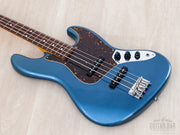 2005 Fender '62 Jazz Bass JB62 Lake Placid Blue, reverse angled body view