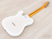 TN90-SPL Thinline Telecaster White Solid Gold back of body angle