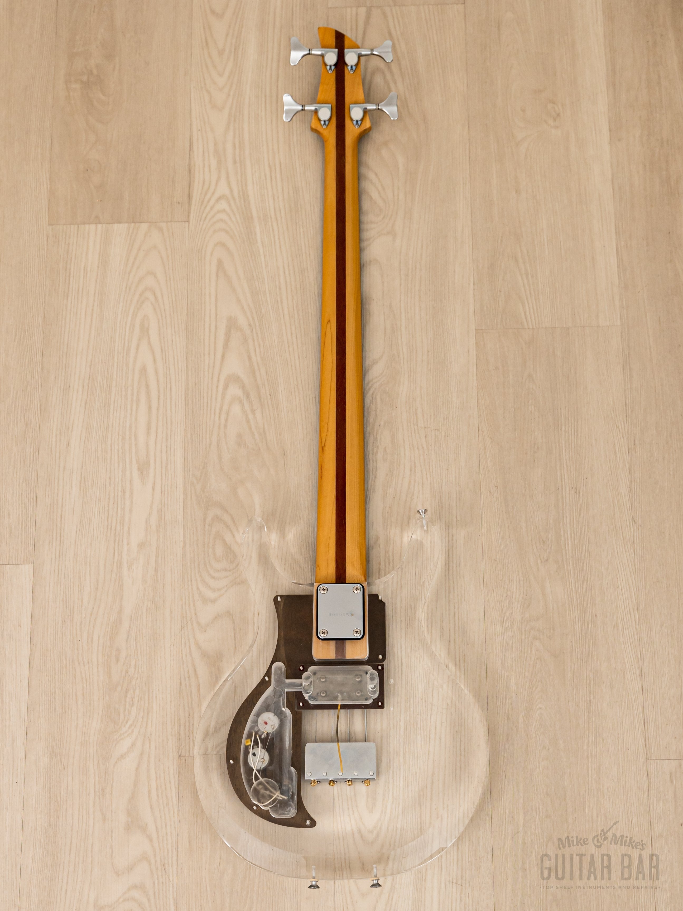 1990 Greco APB-1000 Dan Armstrong-Style Vintage Lucite Short Scale Bass Guitar, Near-Mint, Japan Fujigen