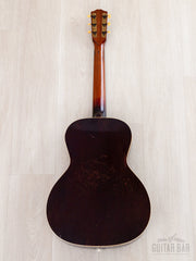 1937 Gibson L-37 full back view, mahogany neck