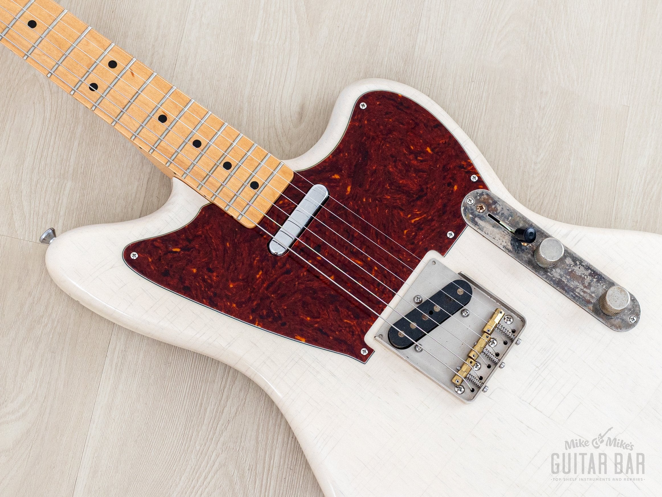 2018 Fender + MJT Telemaster Partscaster Blonde Lacquer Relic, Lightwe