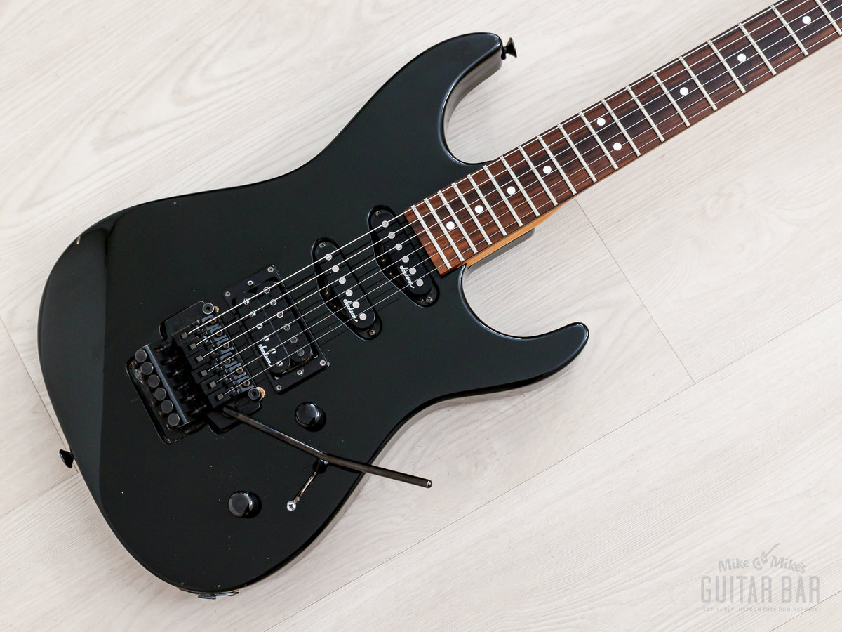 1989 Charvel DK-065-SSH in black, angled front view