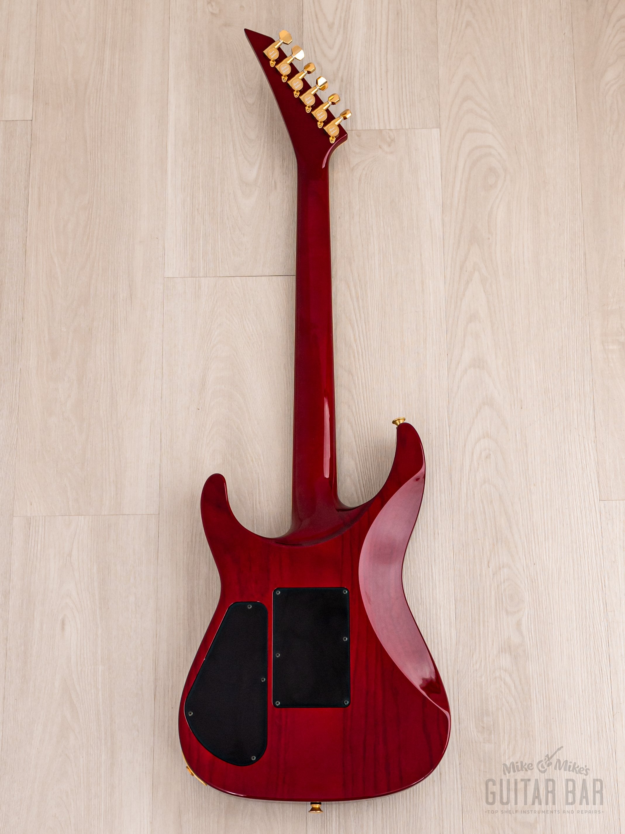 1999 Jackson Stars Japan Pride Soloist J.P. SL-175 Trans Red Quilt Top SSH Superstrat w/ Case
