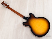 2001 Gibson ES-335 Dot Vintage Sunburst - back angle