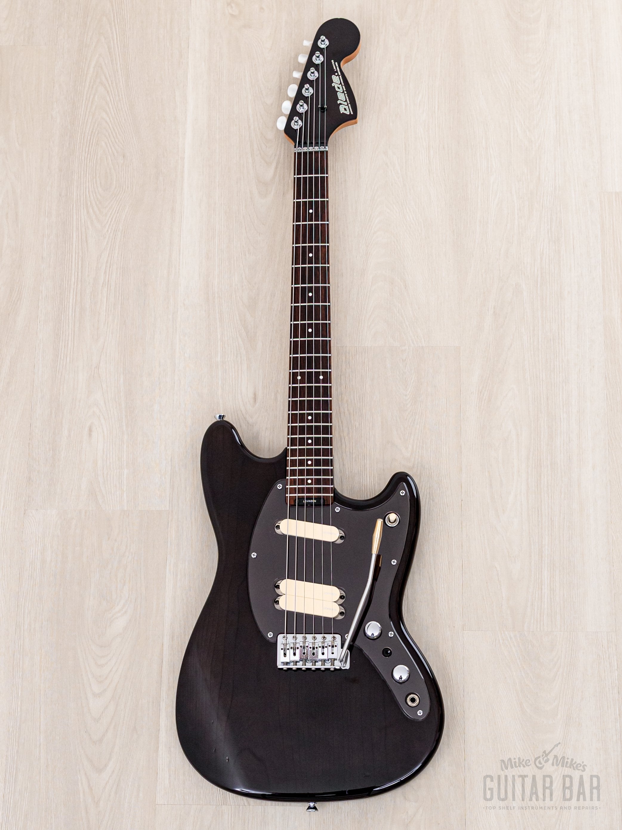 1991 Levinson Blade MG-2 Offset Electric Guitar Trans Black w/ Active