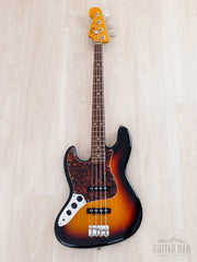 left-handed Fender Jazz Bass full front