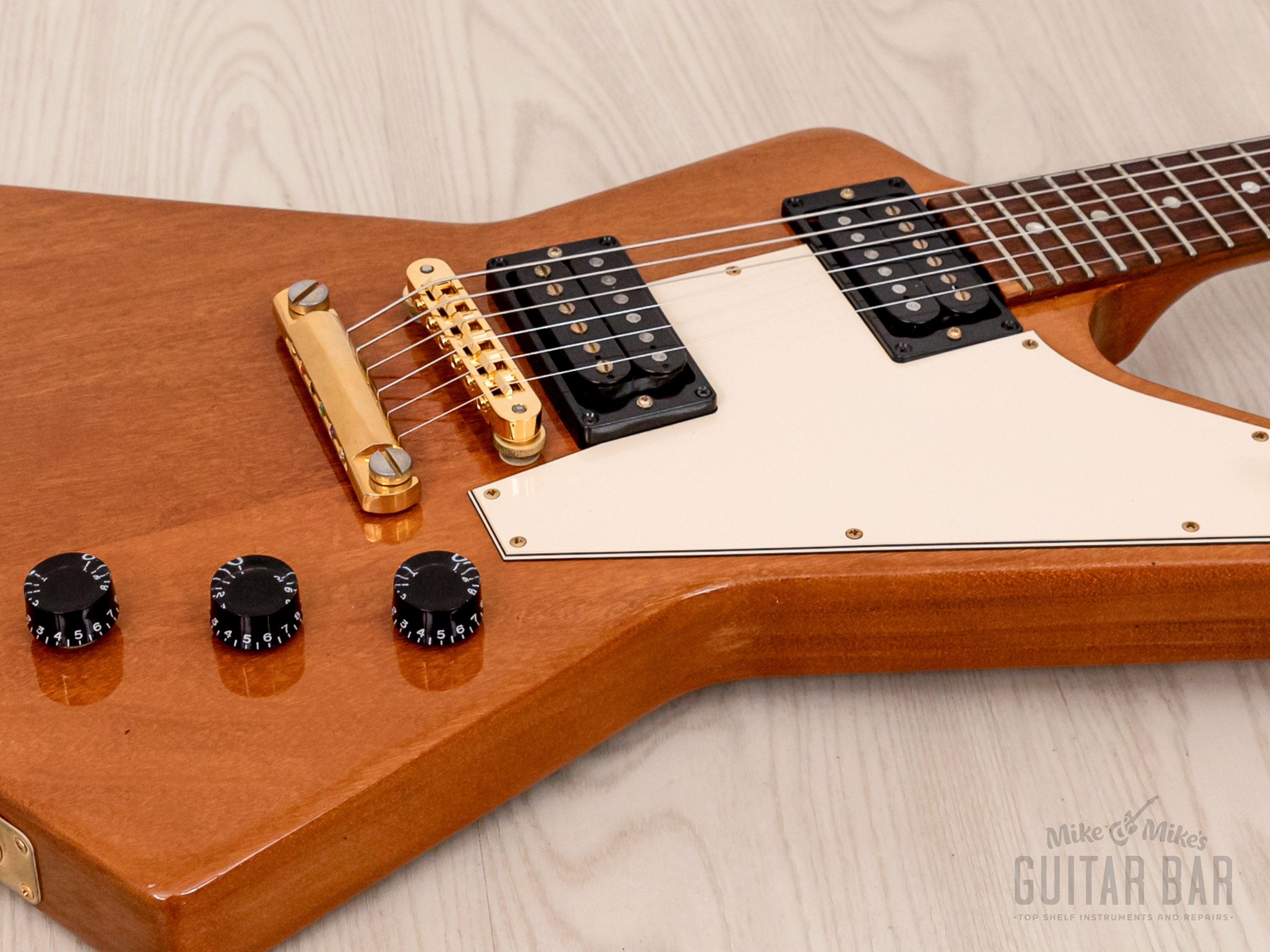 2001 Gibson Limited Edition Explorer '76 Vintage Reissue Natural w/ Case & Tags, Yamano
