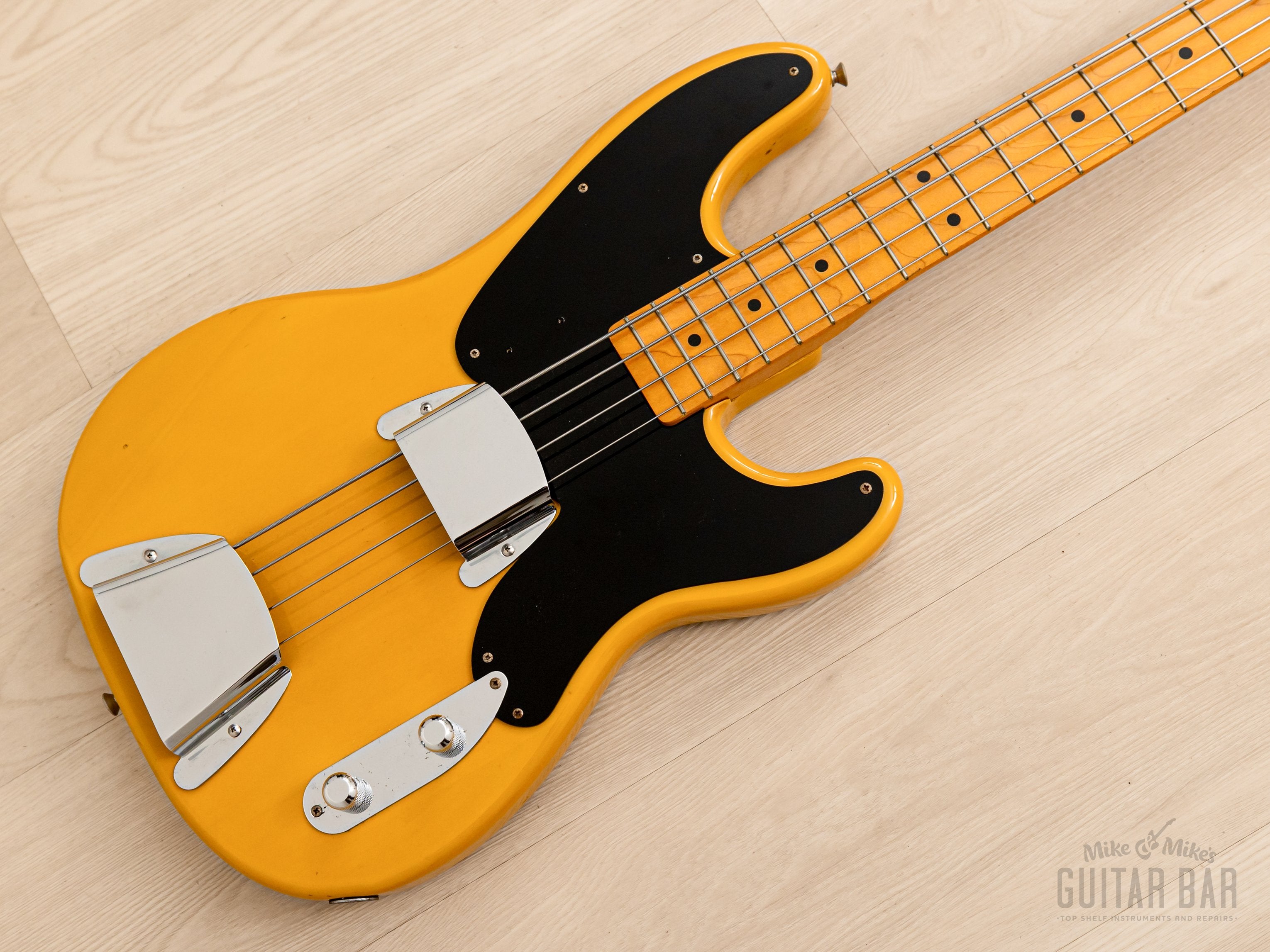 1988 Fender Precision Bass '54 Vintage Reissue OPB54-75, Butterscotch w/ JV  Serial, Japan MIJ Fujigen