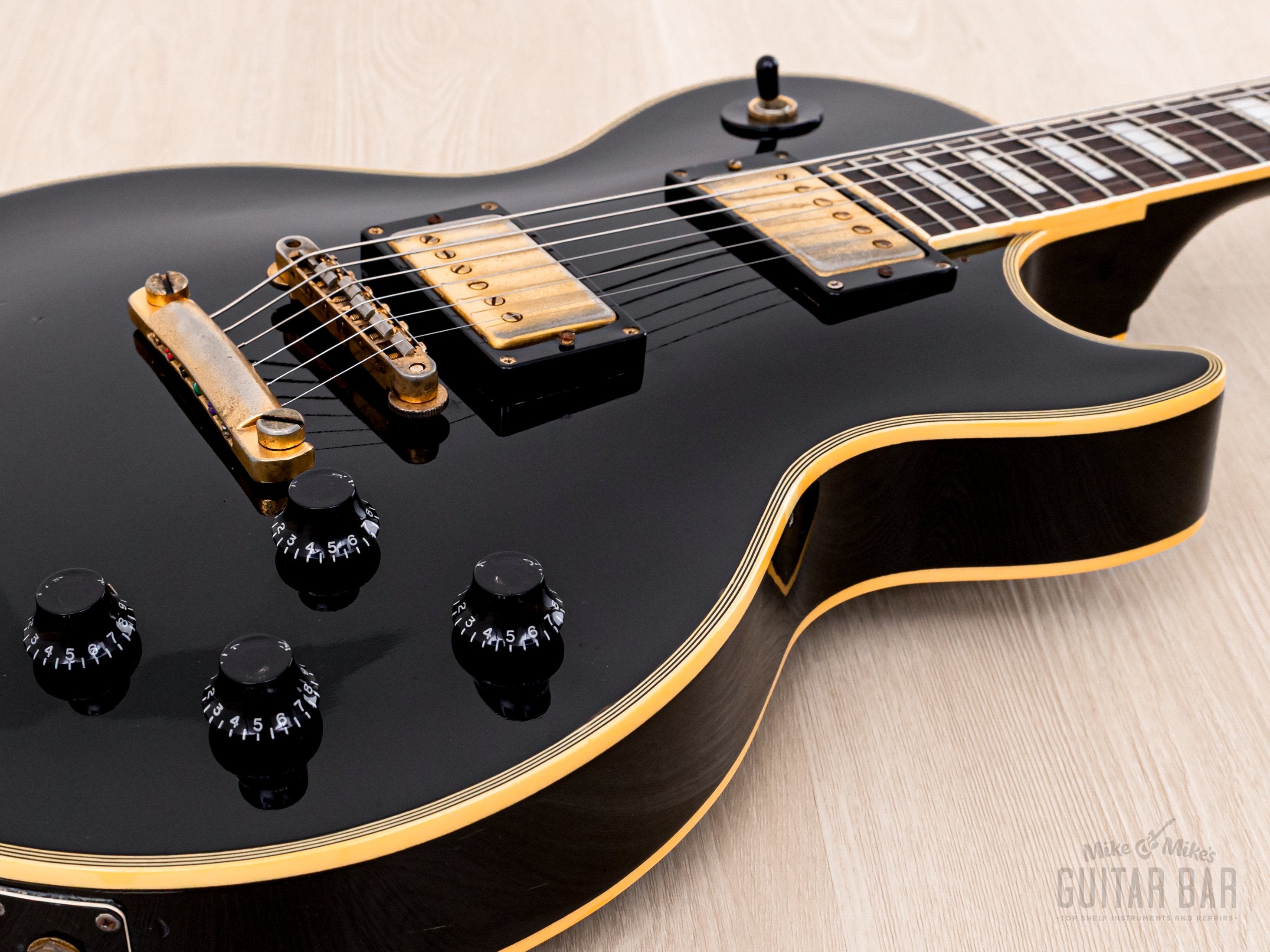 1989 Burny RLC-60 Custom Black Beauty Mahogany Top w/ VH-3 Humbuckers, Japan Fernandes