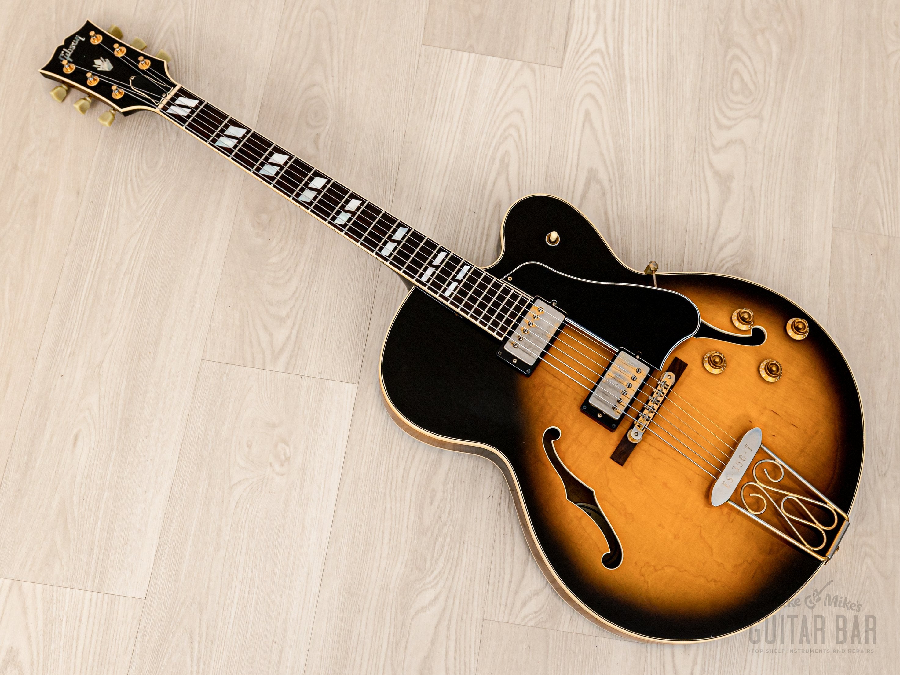 1992 Gibson Limited Edition ES-350T Sunburst, 57 Classic PAFs, Long Scale & 1 11/16