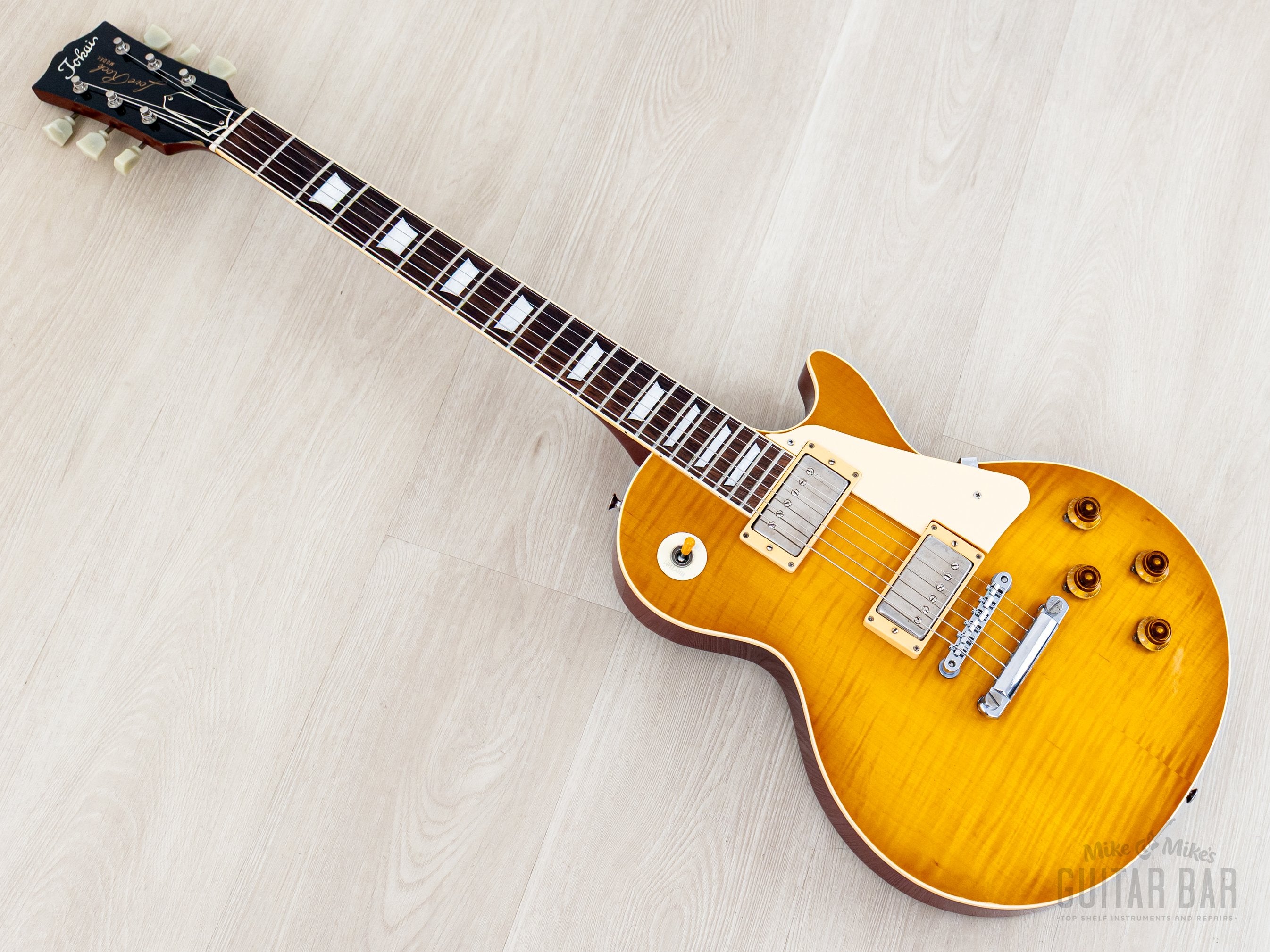 1983 Tokai Love Rock LS120 Vintage Burst Flame Top Guitar Lemon Drop w