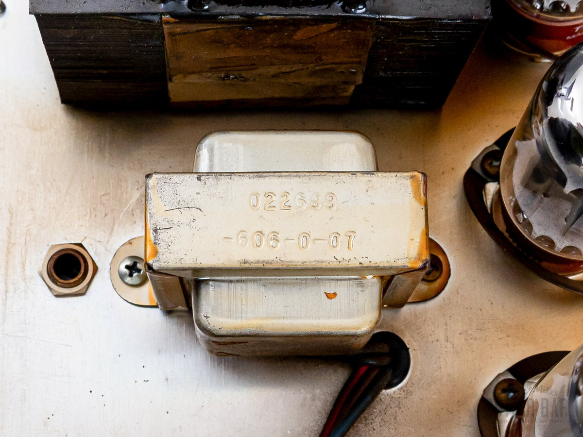 1970 Fender Twin Reverb, transformer label