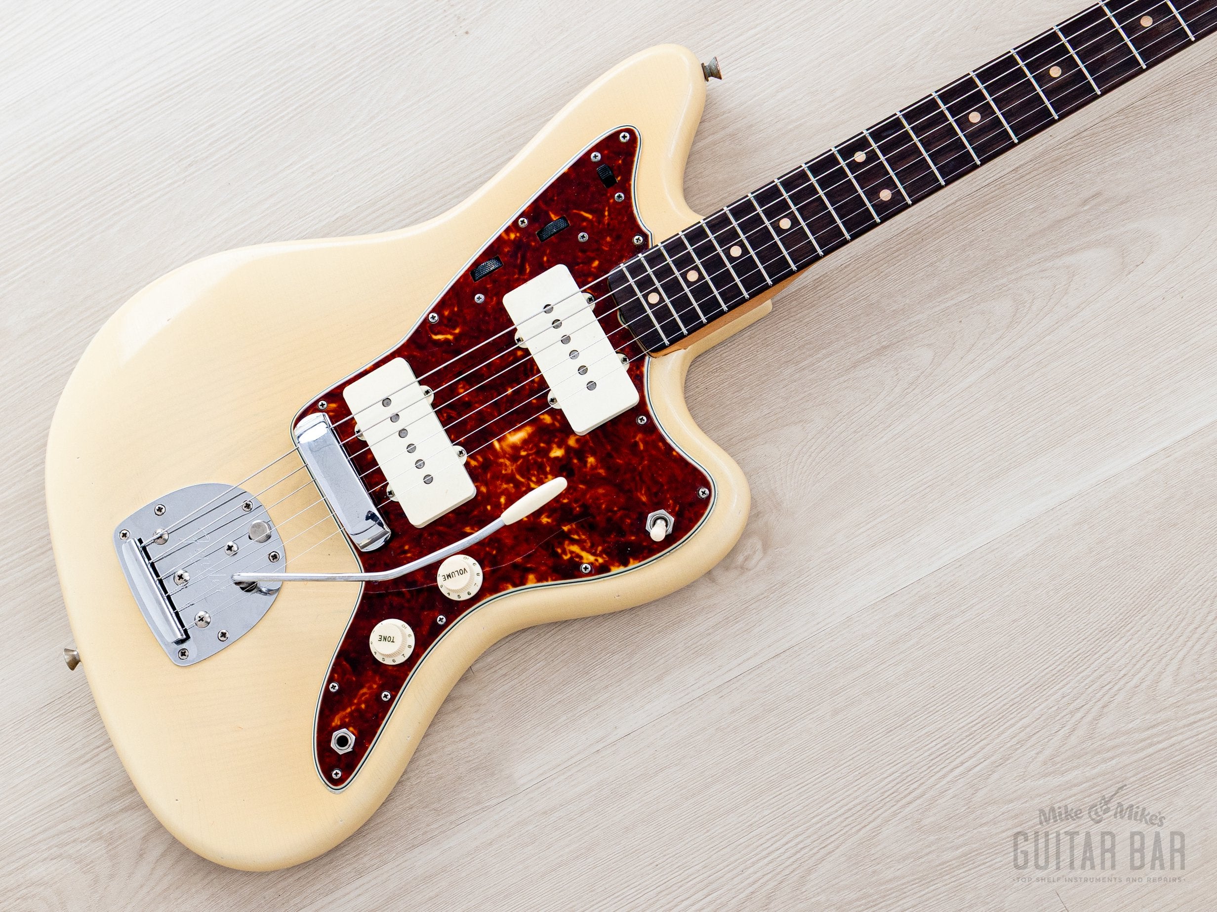 ギター Fender Custom Shop 1960 Jazzmaster MBS 1960 Fender Jazzmaster Pre-CBS Slab Board Vintage Offset Guitar Blonde