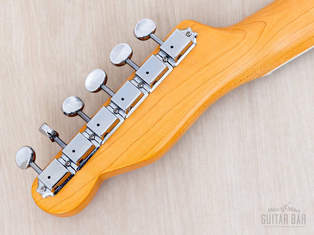 2016 Elk Cutlass CT Limited Edition White, headstock back with tuners