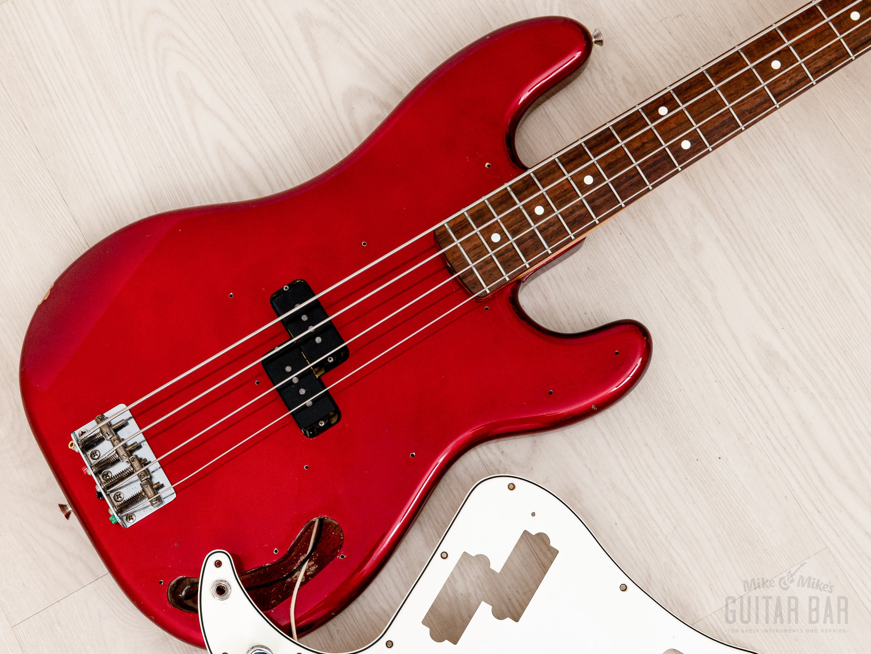 1982 Fender JV Precision Bass ‘62 Vintage Reissue PB62-75 Candy Apple Red, 100% Original, Japan MIJ Fujigen