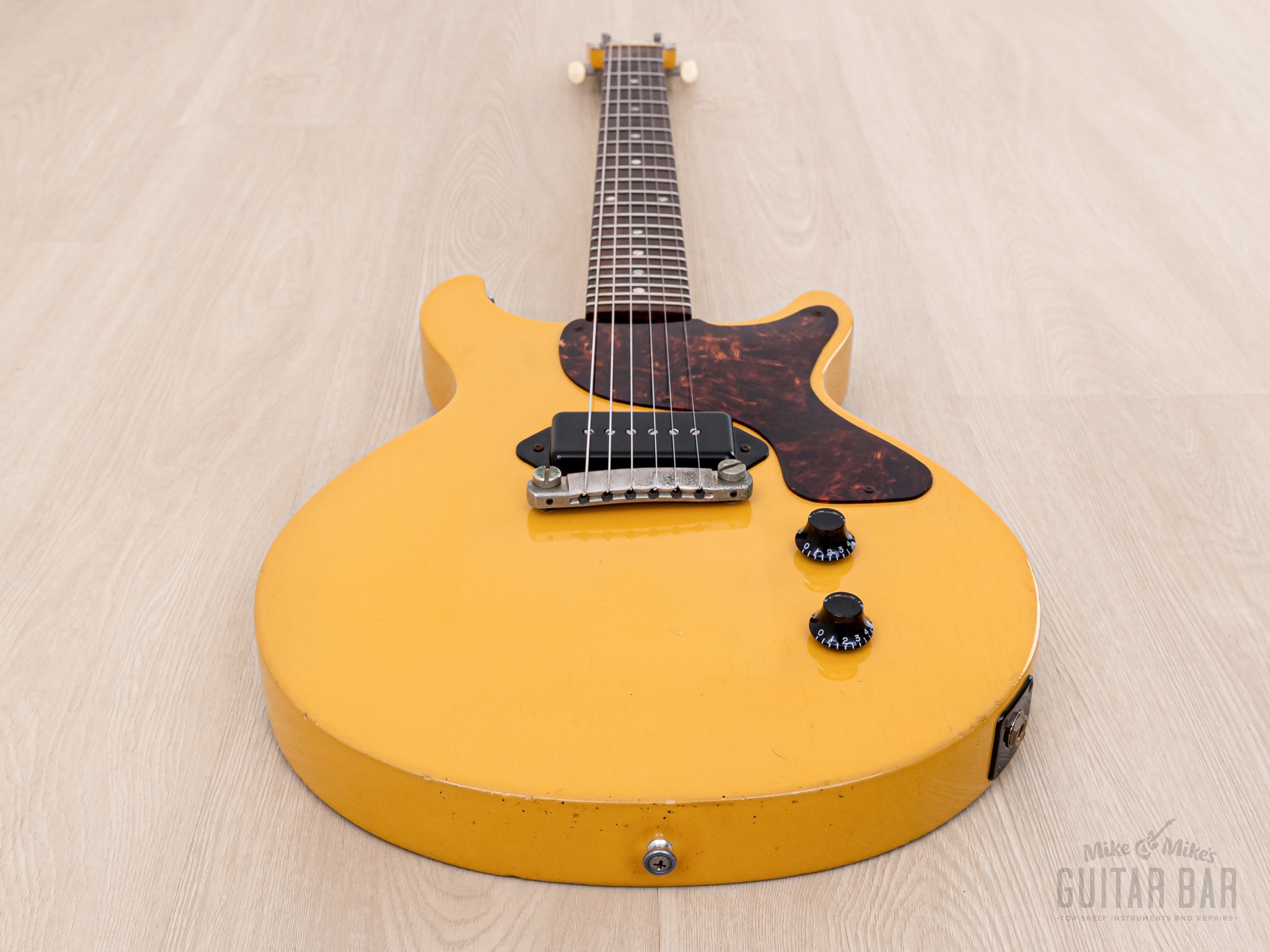 1996 Gibson Limited Edition Les Paul Junior Double Cut TV Yellow Yamano-Spec w/ ThroBak, Case