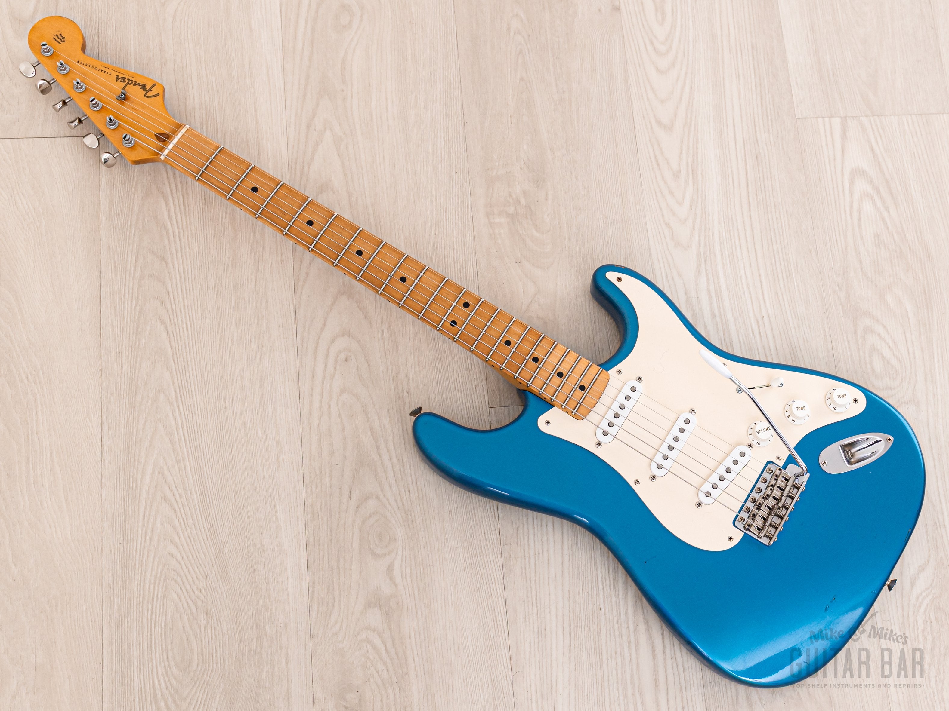 1989 Fender American Vintage '57 Stratocaster, Lake Placid Blue w/ Custom Shop Fat 50s & Tweed Case
